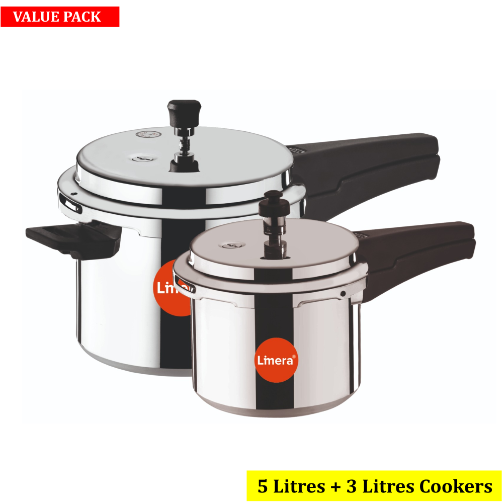 Limera Ixora Aluminum Combo 5 LITRES + 3 LITRES COOKER