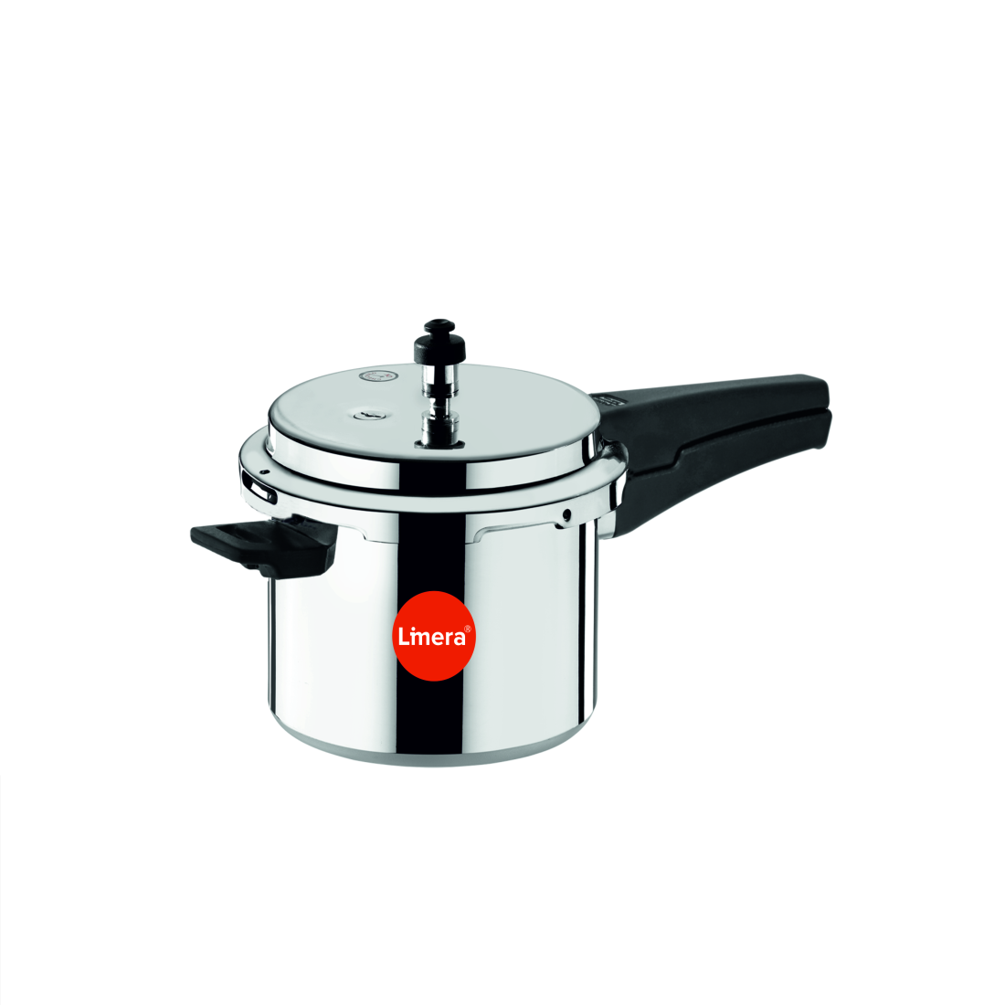 Limera Ixora Plus Aluminum 5 Liters Gas and Induction Compatible Outer Lid Pressure Cooker (Silver)